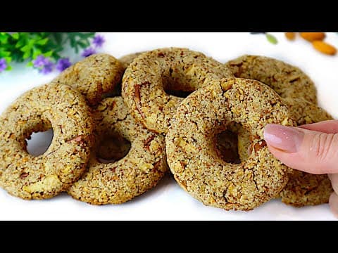 Gluten-Free 2-Ingredient Almond Apple Cookies — No Flour, No Eggs, No Sugar