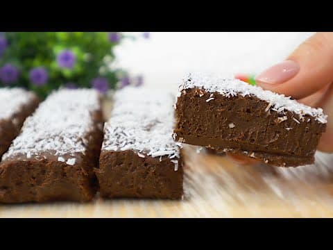 3-Ingredient Chocolate Banana Coconut Dessert in 3 Minutes