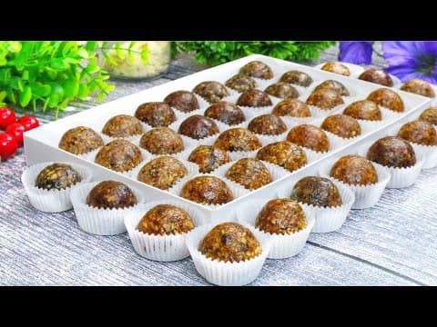 5 Sugar-Free Healthy Candy Recipes with Dates and Nuts