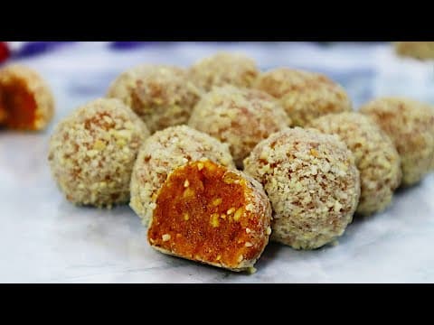 Cashew Apricot Date Truffles in 5 Minutes — Vegan 3-Ingredient Candy