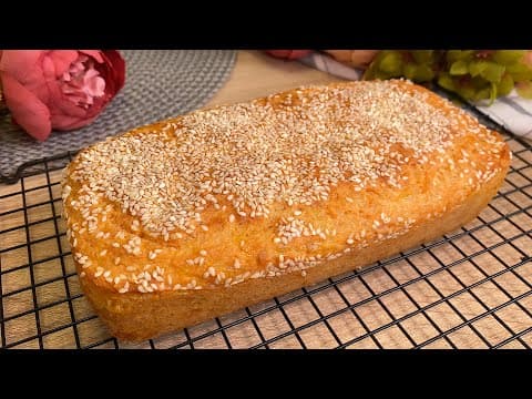 Gluten-Free Lentil Cheese Bread Without Yeast or Sugar