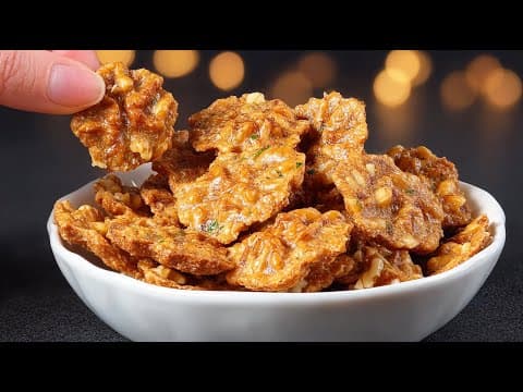 Keto Walnut Cheese Crackers