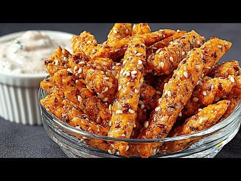 Low-Calorie Lentil Chia Crackers (11 kcal per Cracker)