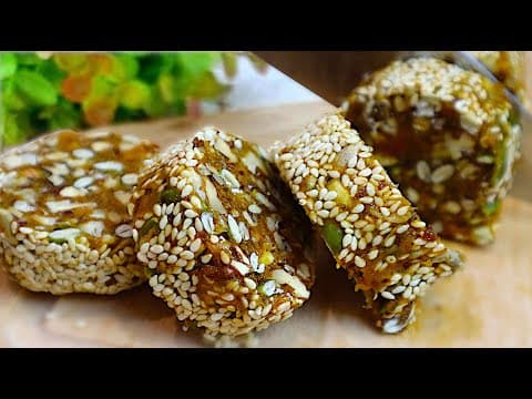 No-Bake Nut Seed and Dried Fruit Log