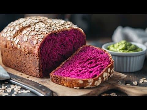 Oatmeal Beetroot Walnut Bread