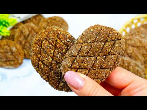 Sesame Oat Cookies — Vegan and Egg Versions in 5 Minutes