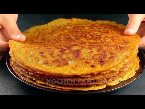 Three Lentil Pancakes from One Base (Cheese, Tuna, Vegan)
