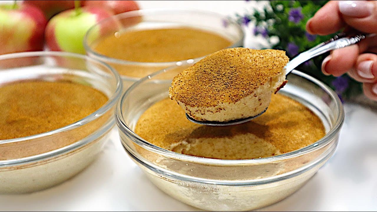 Low-Calorie Apple Souffle with Gelatin (Dairy-Free)