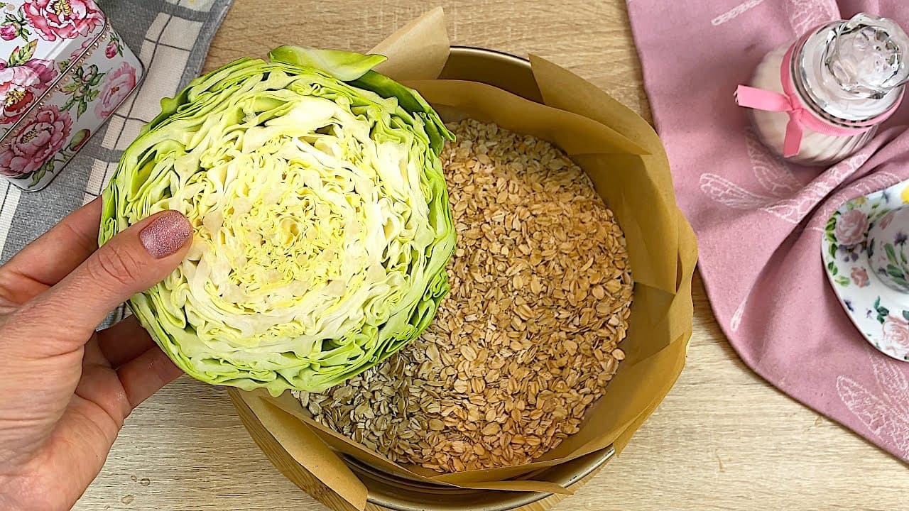 Savory Kale Oatmeal Bake with Cheese