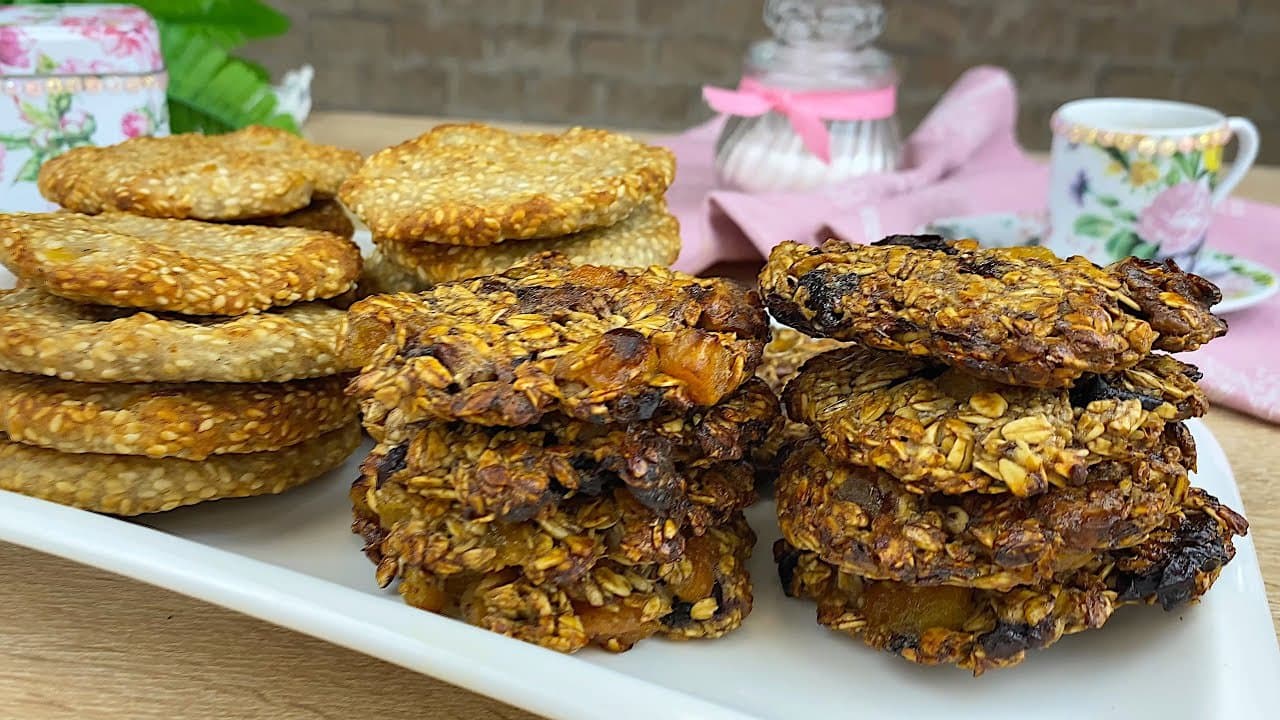 Apricot Oat Cookies (No Flour, No Sugar)