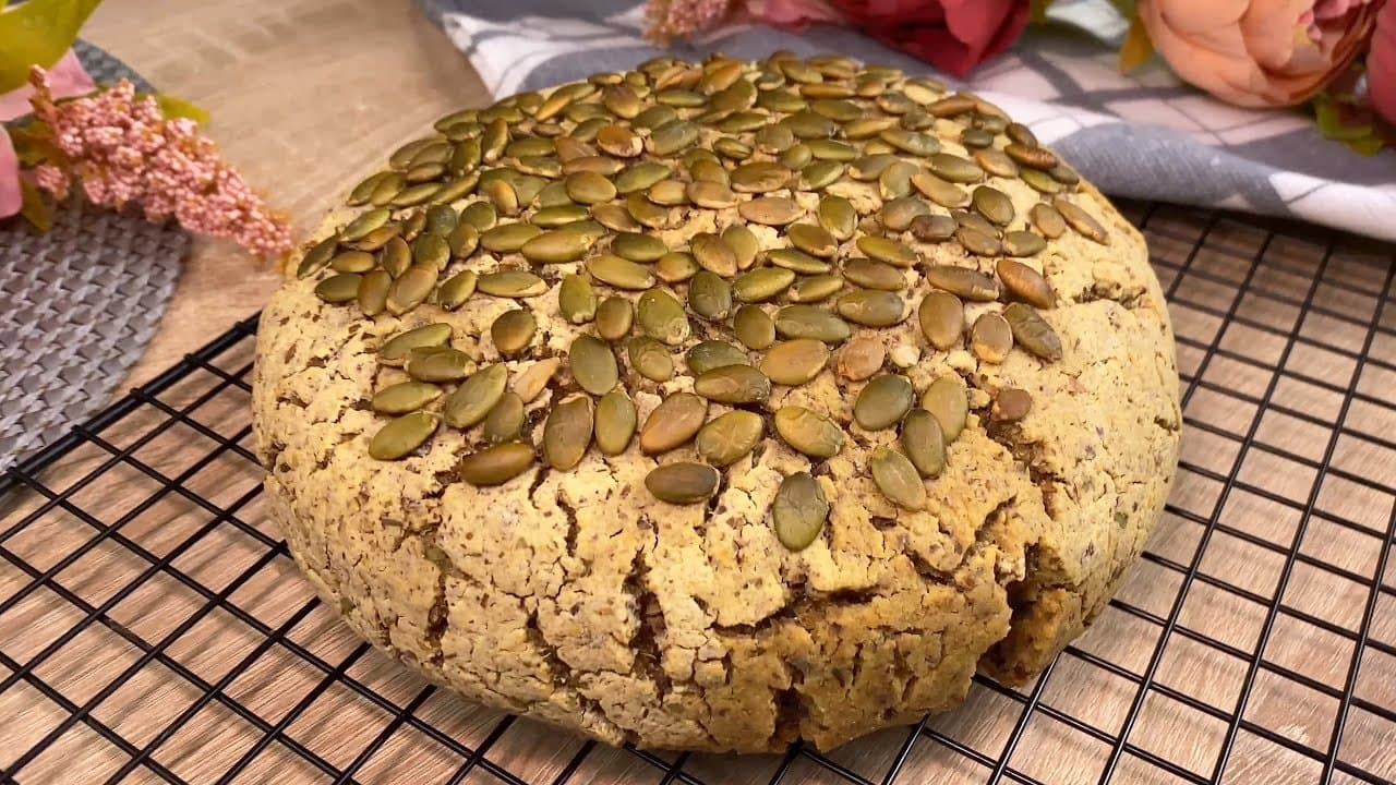 Gluten-Free Flaxseed Canapé Bread (Egg-Free, Vegan)