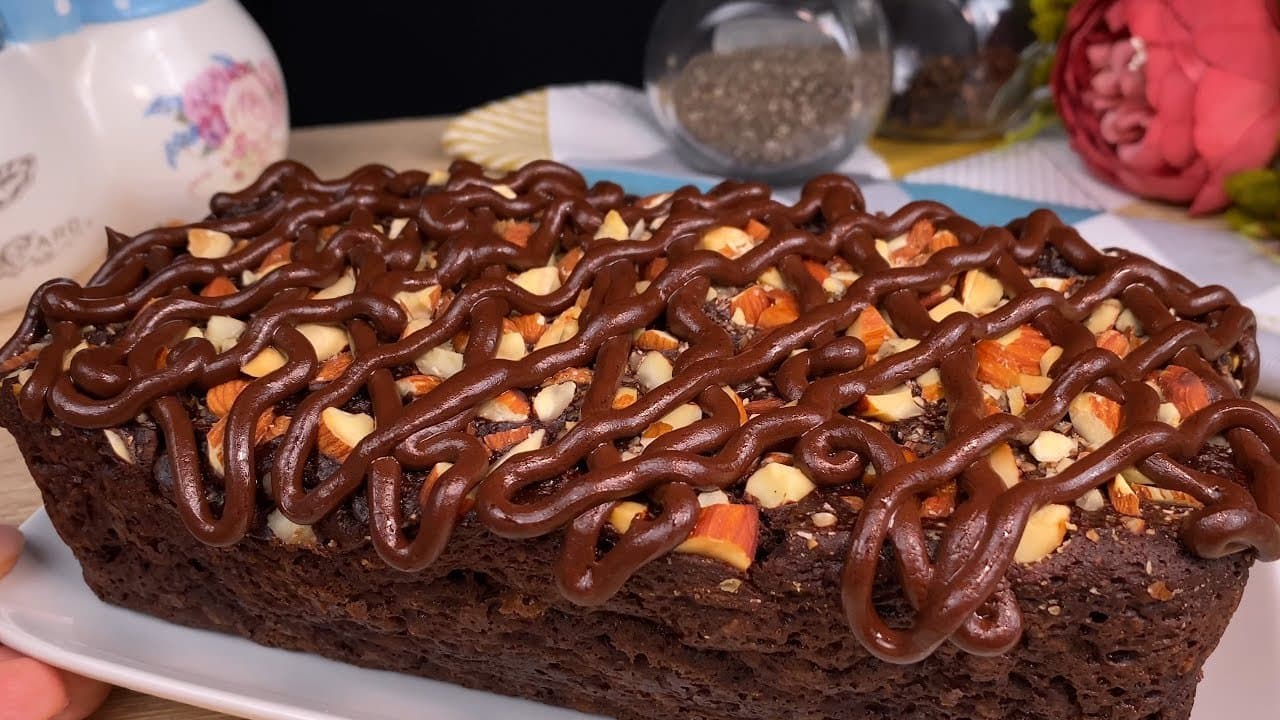 Flourless Banana Cocoa Oat Brownie (No Sugar)