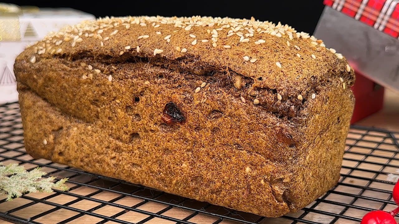 Sprouted Buckwheat Lentil Turmeric Loaf (Vegan)