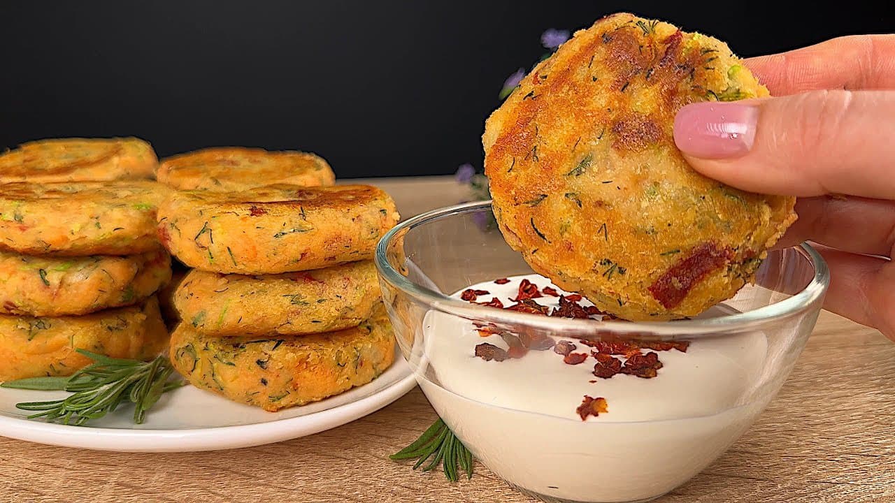 Lentil Zucchini Herb Patties (Vegan, Skillet)