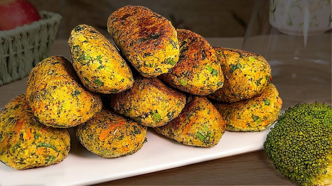 High-Protein Lentil Broccoli Patties (Vegan)