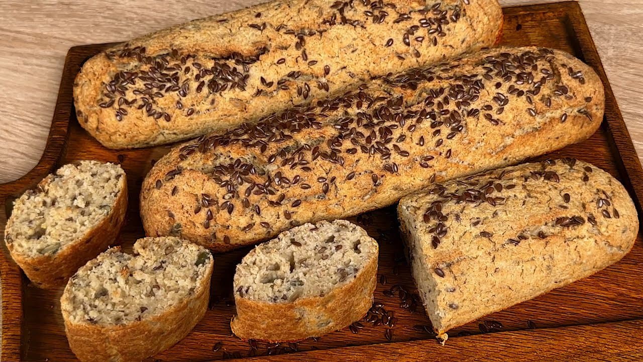 High-Protein Greek Yogurt Oat Bread with Seeds