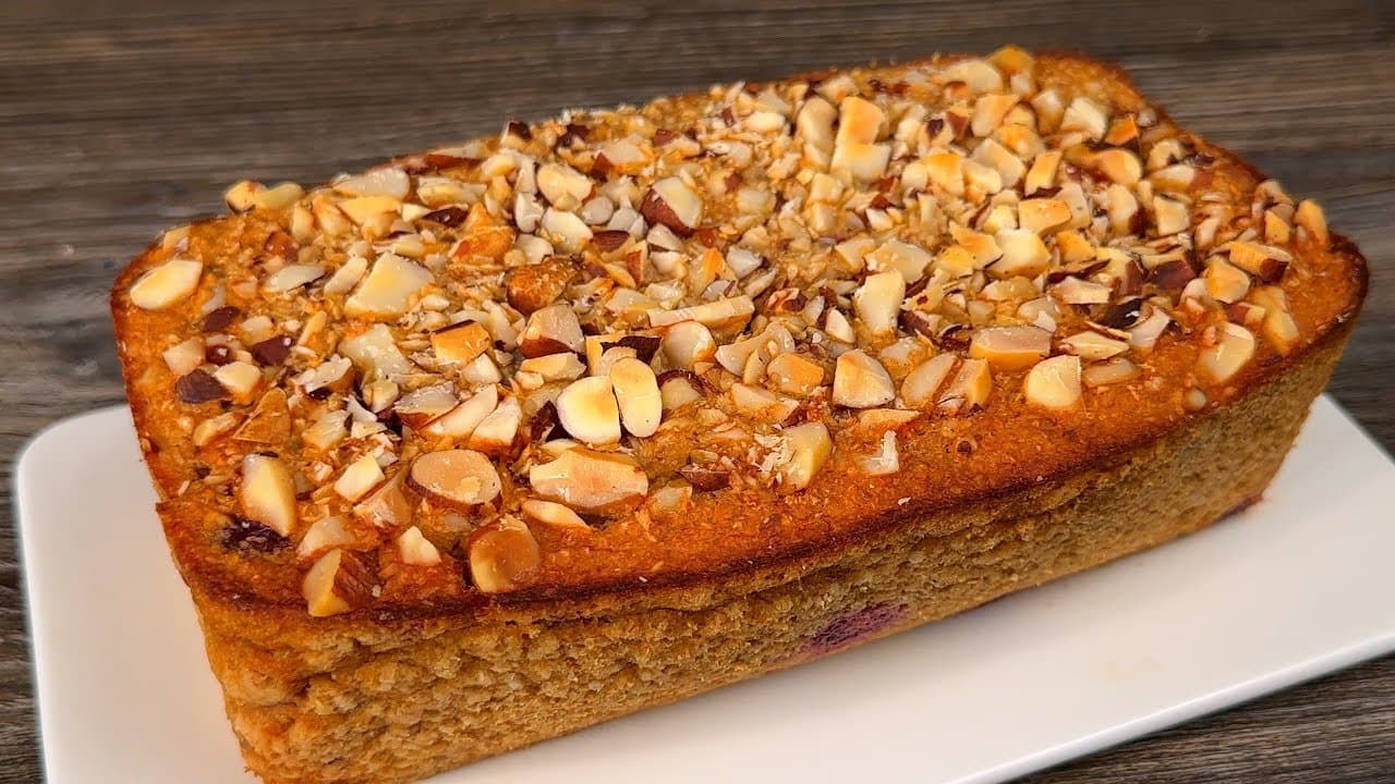 Apple Oat Cherry Breakfast Bake with Brazil Nuts