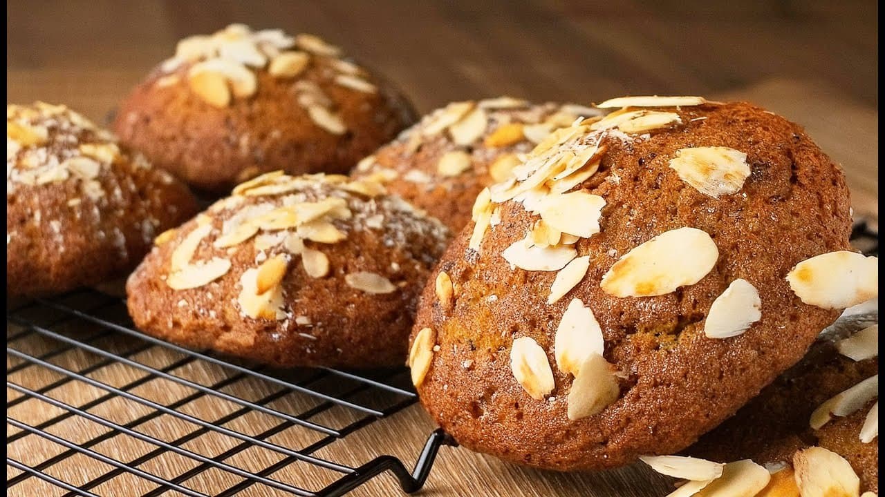 Keto Almond Yeasted Rolls with Pomegranate Syrup