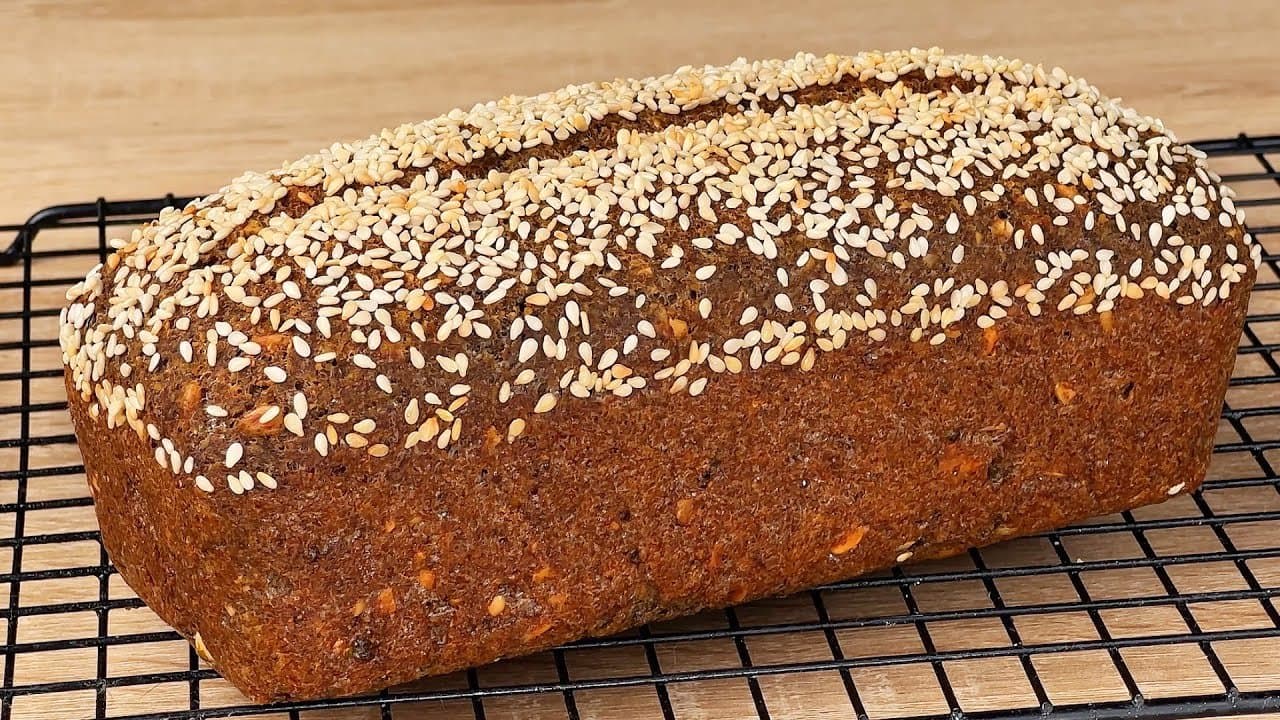 Broccoli Green Lentil Bread with Rosemary