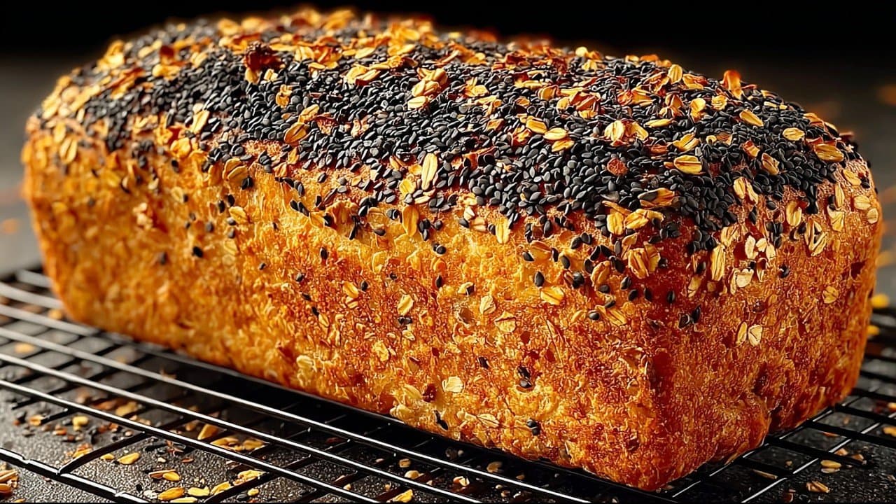 High-Fibre Oat & Seed Fitness Bread (No Flour)