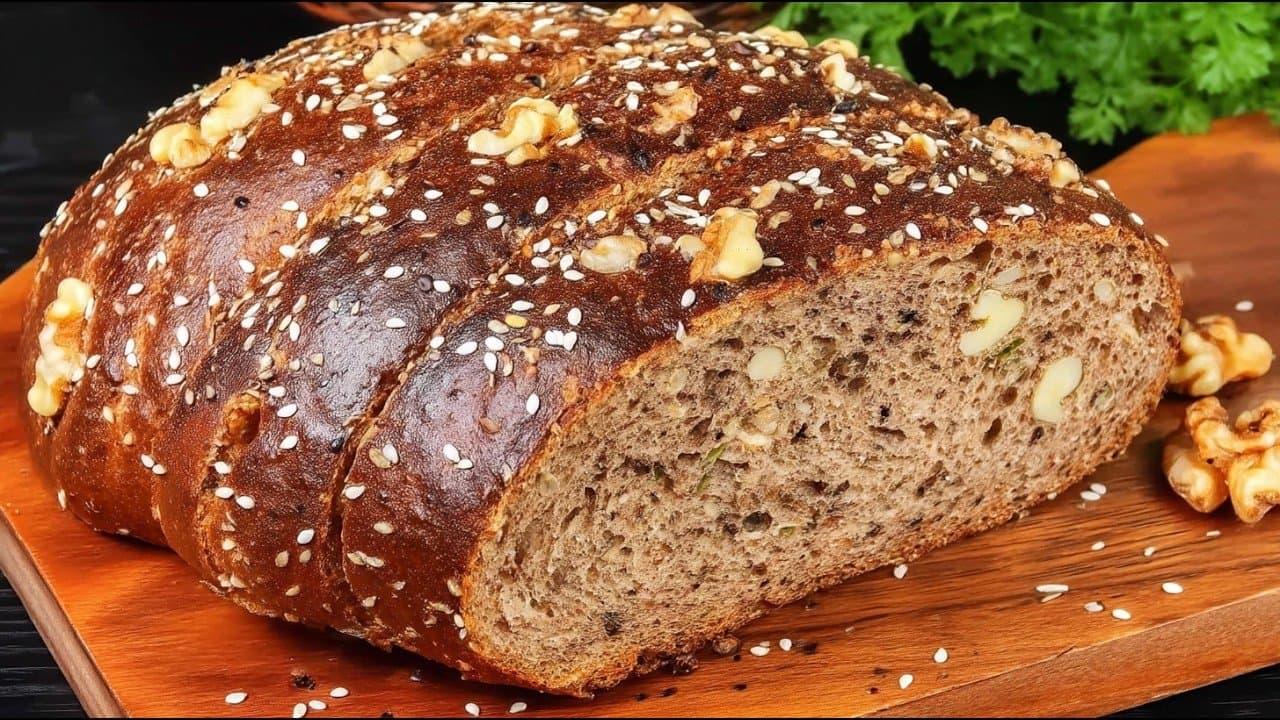 Flaxseed Walnut Psyllium Keto Loaf (No Flour)