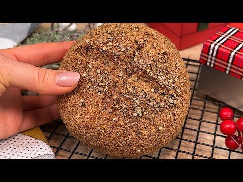 Pan de garbanzos con 2 ingredientes — Pan minimalista de garbanzos hecho solo con garbanzos remojados y psyllium, con 