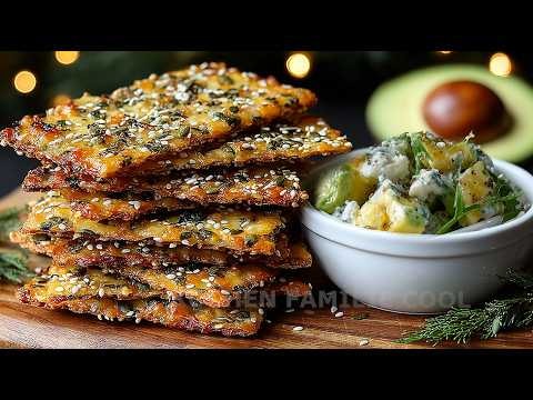 Anti-Inflammatory Seed Crackers (No Flour, No Sugar) — Crispy seed crackers made from flaxseed, chia and mixed seeds with turmeric and 