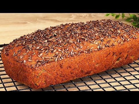 Lentil Zucchini Bread in 5 Minutes — A gluten-free, sugar-free, yeast-free bread made entirely from lentils, with gra