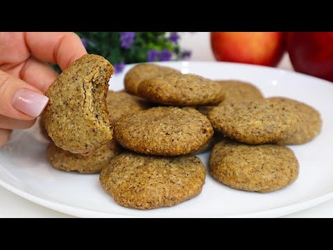 Cookies sans gluten aux noix à 3 ingrédients en 1 minute — Des cookies aromatiques aux noix faits de seulement trois ingrédients — noix mou