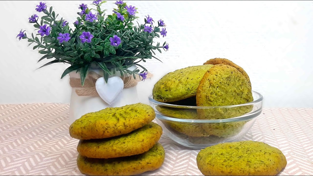 Fresh Mint Butter Cookies with Soft Crumb — Delicate cookies with fresh mint leaves blended into a buttery dough, finished w