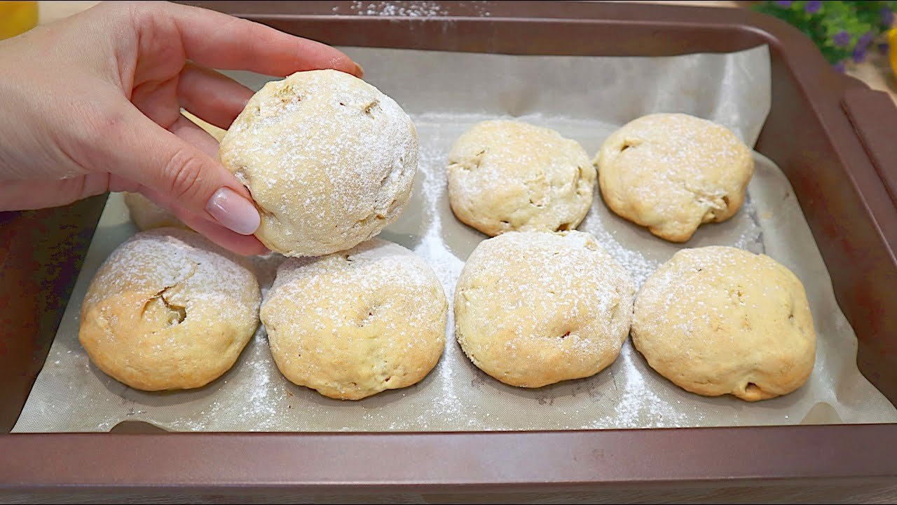 Galletas tiernas de manzana estilo pan de jengibre en 30 minutos — Galletas tiernas de manzana que recuerdan al pan de jengibre con trocitos jugoso