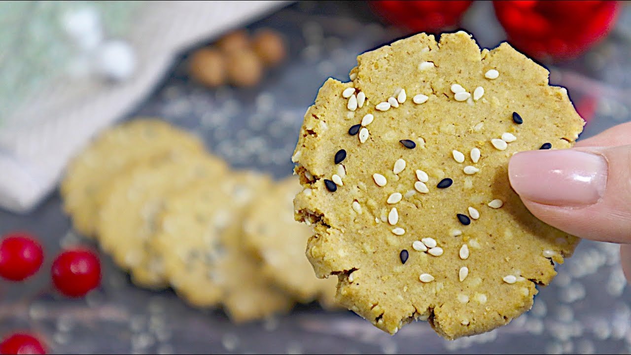 Zuckerfreie vegane Hafermehl-Streuselkekse — Weiche, mürbe Hafermehl-Kekse für das Weihnachtsbacken. Ohne weißen Zucker — mit