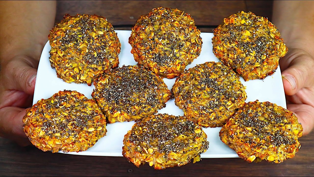 Pumpkin Banana Oat Chia Cookies — Simple blender cookies built on bananas and oats, dotted with chia and lightly s