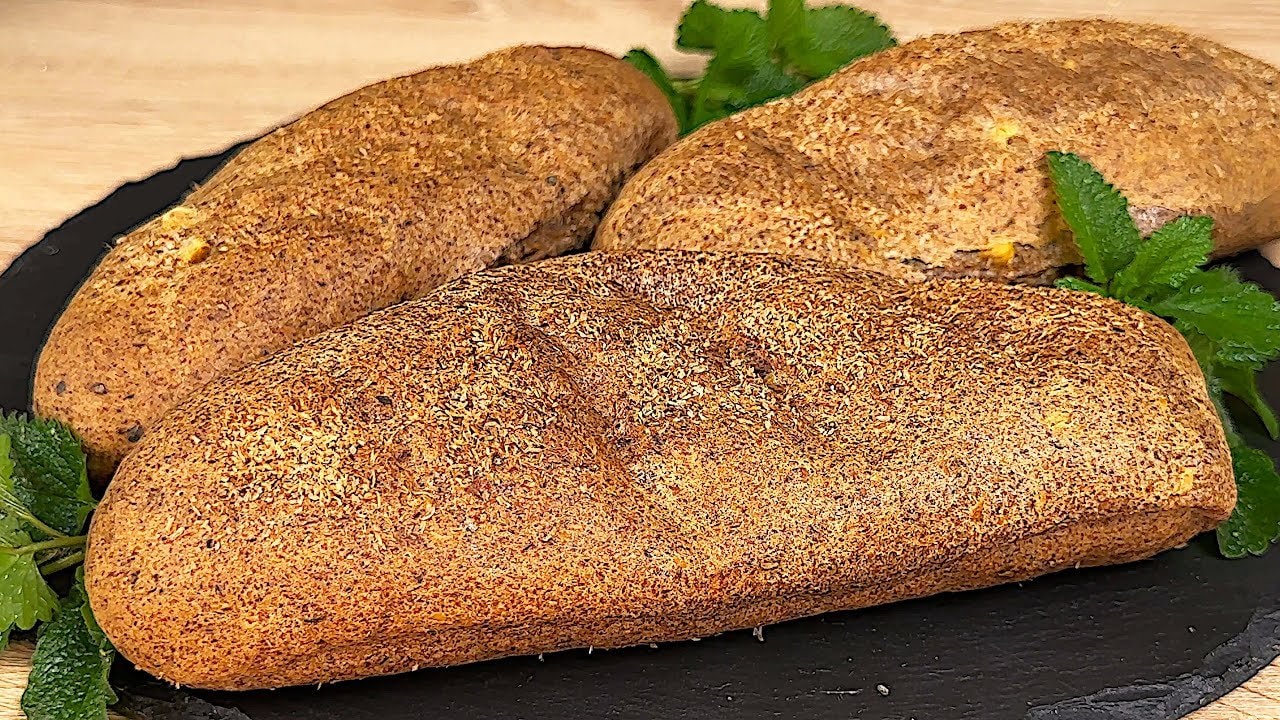 Chapata de garbanzos con hierbas italianas (sin gluten) — Barras de chapata de garbanzos aireadas trituradas con garbanzos en conserva, ac