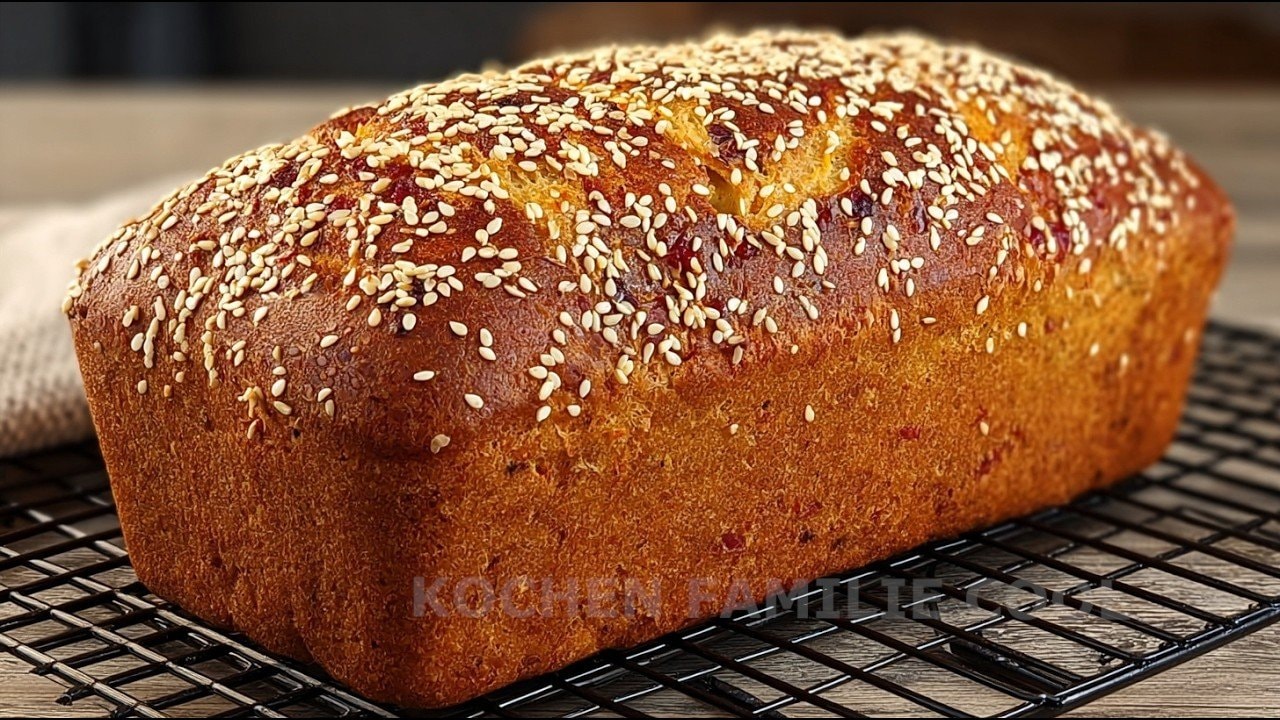 Christmas Lentil Bread with Walnuts & Raisins — Festive flourless loaf built on red lentils with ginger, cinnamon, nutmeg, walnu