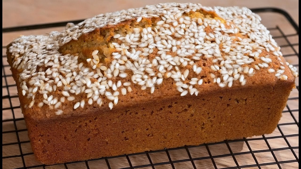 Diabetic-Friendly Chickpea Almond Walnut Bread — Wholesome chickpea loaf with kefir, almonds, walnuts and a handful of raisins. F