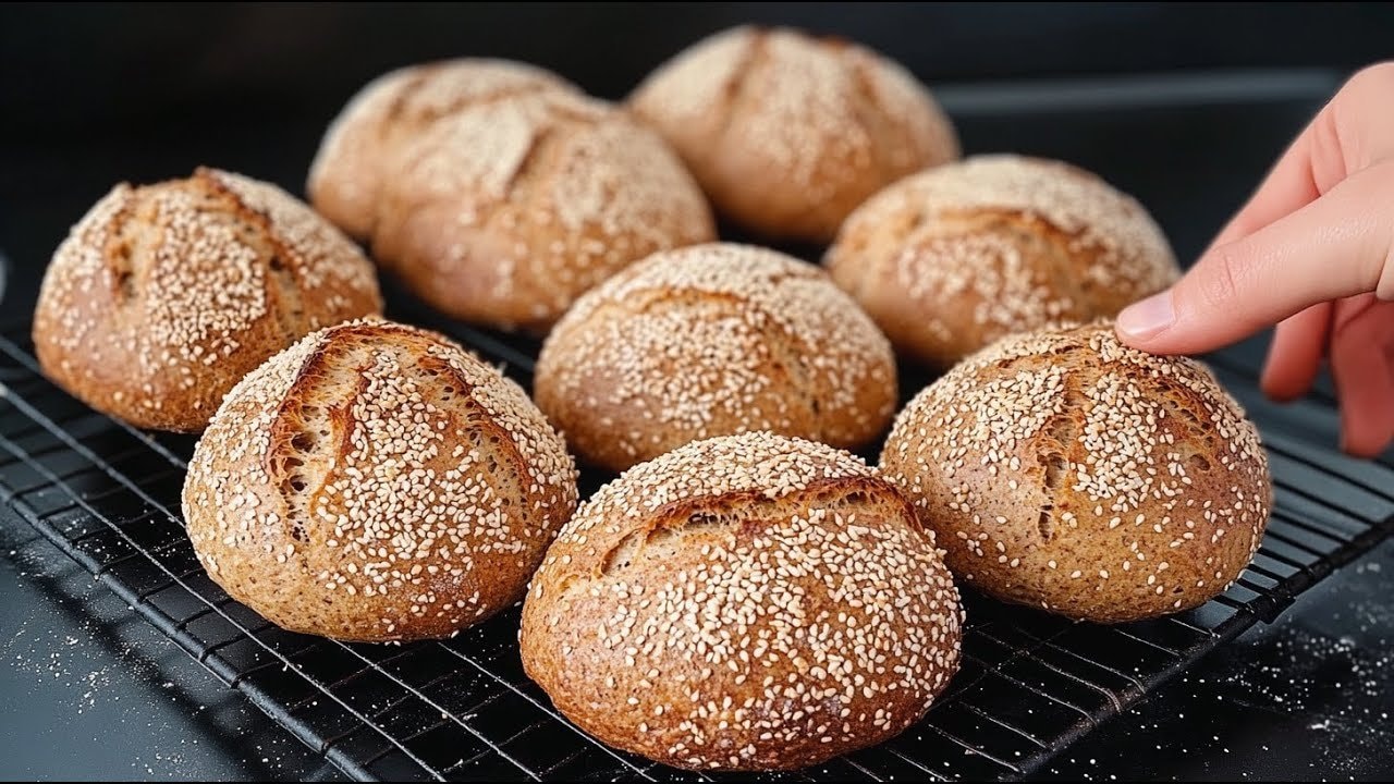 Diabetikerfreundliches Keto-Mandel-Kokosbrot — Luftiges Keto-Brot gemixt aus Mandel-, Kokos- und Flohsamenmehl mit Olivenöl und