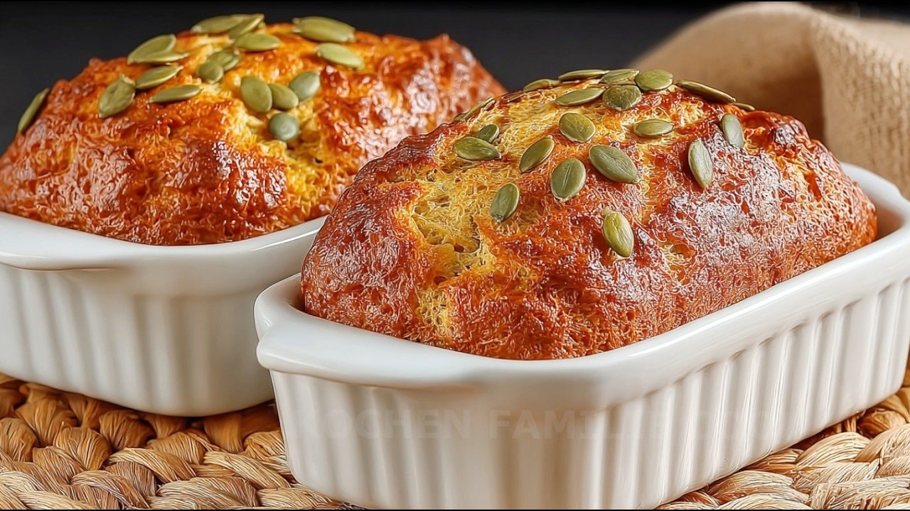 Sonnenblumenkern-Hüttenkäse-Brot (Mehlfrei) — Rustikales Brot mit gerösteten Sonnenblumenkernen, Hüttenkäse und Frühlingszwieb